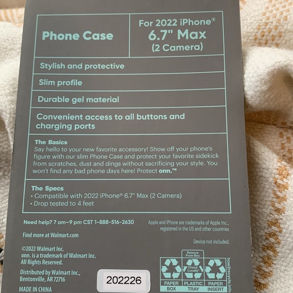 Protect Onn Floral Phone Case for 2022 iPhone 6.7” Max (2 camera) - Picture 4 of 4